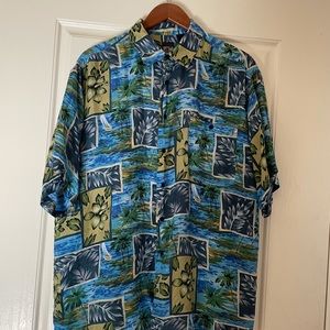 Montage Tropics 100% Silk Hawaiian Shirt